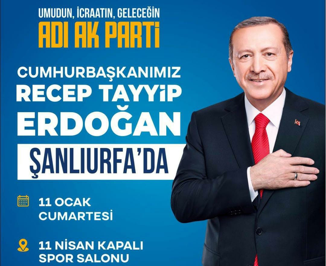 Cumhurbaşkanı Erdoğan Urfa'ya geliyor 