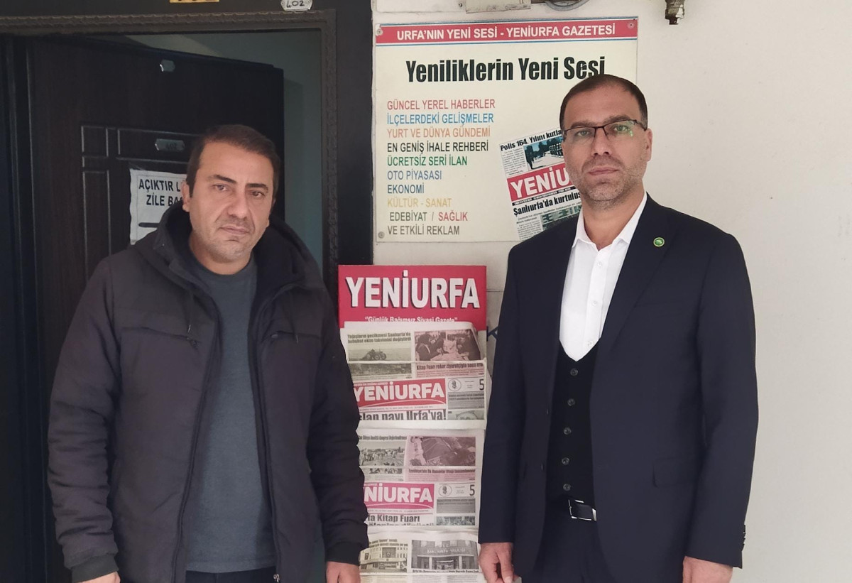 HÜDA PAR Şanlıurfa İl Başkanı Faruk Polat, Yeniurfa Gazetesi'ni Ziyaret Etti