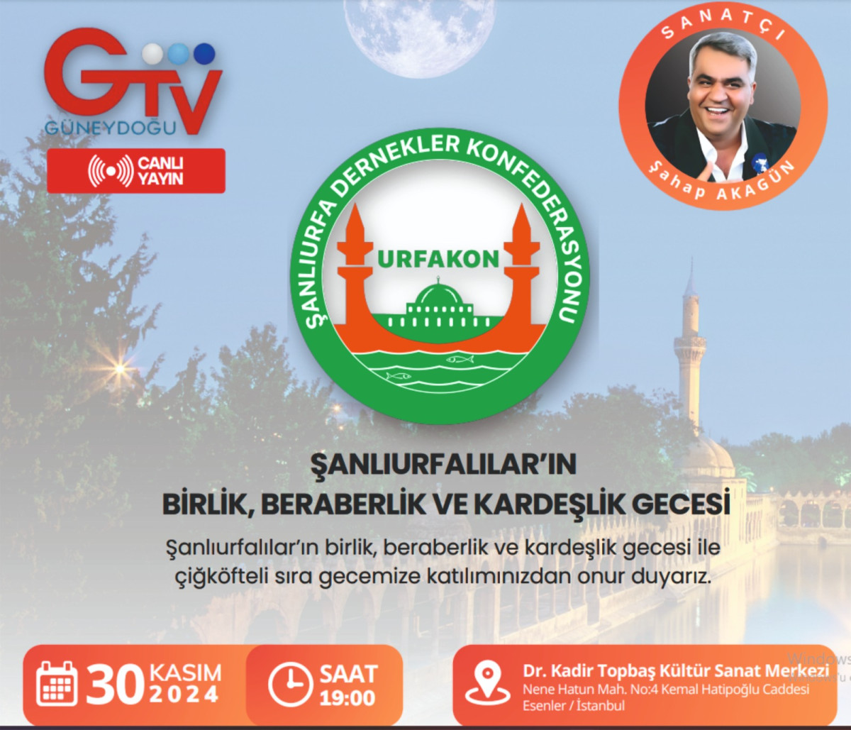 URFAKON'dan birlik beraberlik ve kardeşlik gecesi